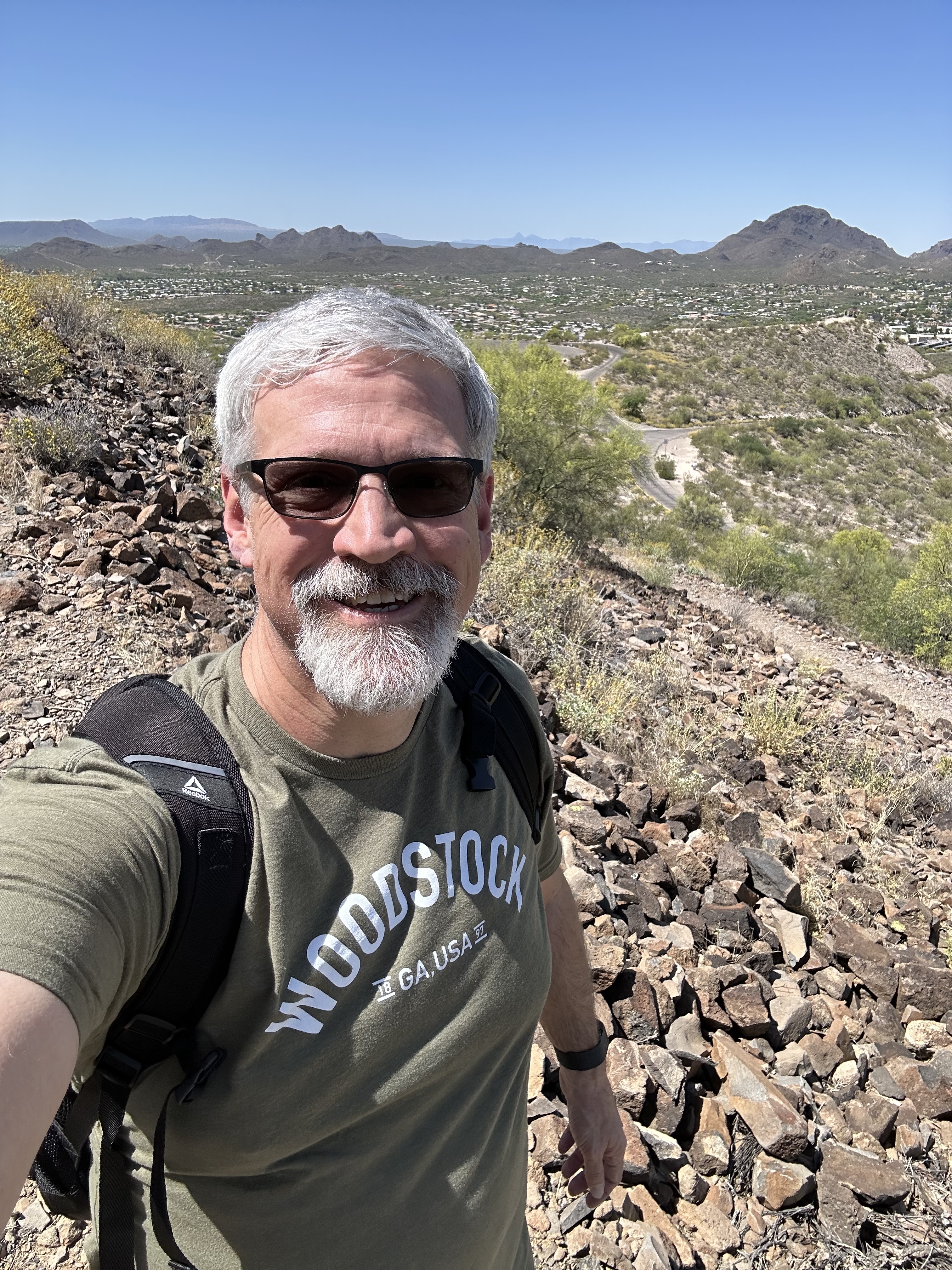 Charles Hood hiking in Arizona